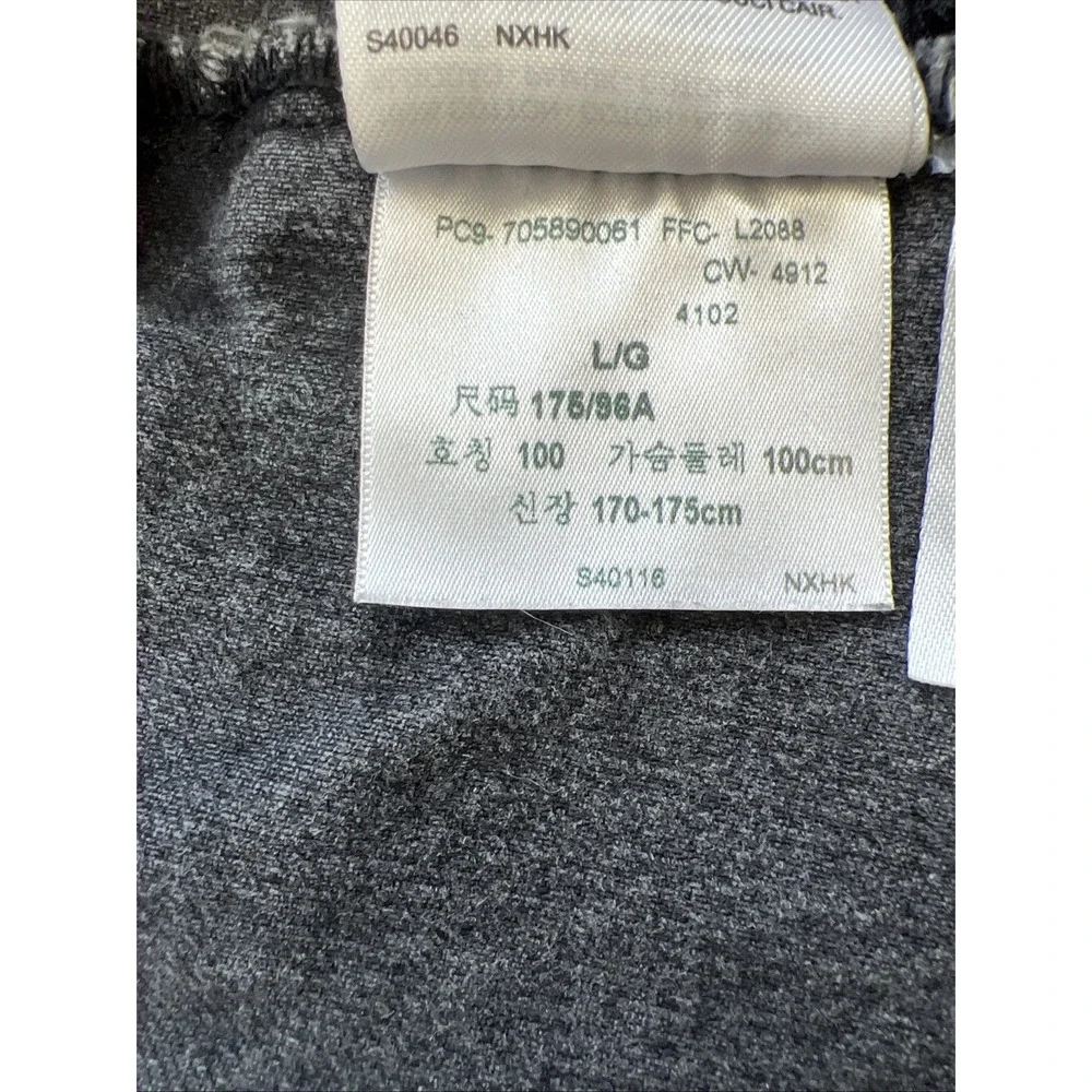 Levis Trucker Jacket Mens L Faded Gray Black Cotton Denim Distressed Workwear